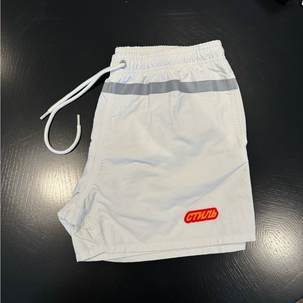 Men’s Heron Preston Reflective Stripe Bathing Suit / SIZE M / NEVER WORN!